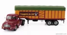 WILLEME  LC610 TRUCK TRANSPORTS DU CERF 1952 - WITHOUT CARD BOX  RED ORANGE GREEN