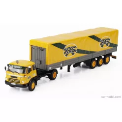   BARREIROS  SUPER AZOR TRUCK TELONATO KAS TRANSPORTS 1967 - WITHOUT CARD BOX  YELLOW