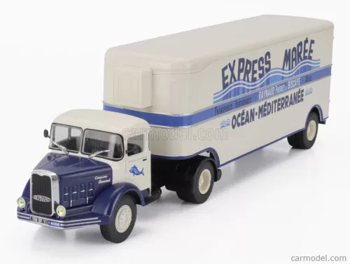 BERNARD  150MB TRUCK SEMI-FRIGO EXPRESS MAREE TRANSPORTS 1951 - WITHOUT CARD BOX  CREAM BLUE