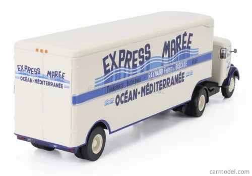 BERNARD  150MB TRUCK SEMI-FRIGO EXPRESS MAREE TRANSPORTS 1951 - WITHOUT CARD BOX  CREAM BLUE