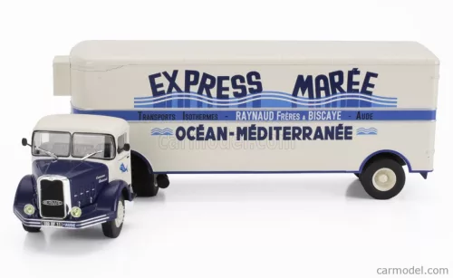 BERNARD  150MB TRUCK SEMI-FRIGO EXPRESS MAREE TRANSPORTS 1951 - WITHOUT CARD BOX  CREAM BLUE