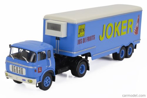 BERLIET  TR12 TRUCK SEMI-FRIGO JUS DE FRUITS JOKER TRANSPORTS 1964 - WITHOUT CARD BOX  BLUETTE
