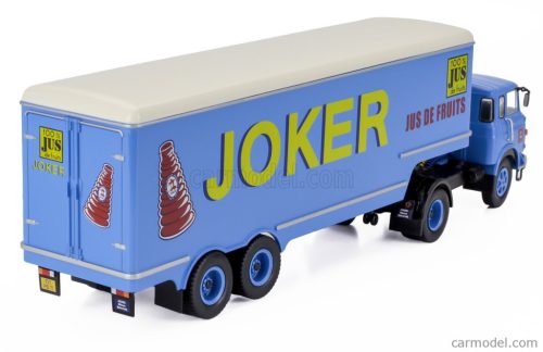 BERLIET  TR12 TRUCK SEMI-FRIGO JUS DE FRUITS JOKER TRANSPORTS 1964 - WITHOUT CARD BOX  BLUETTE