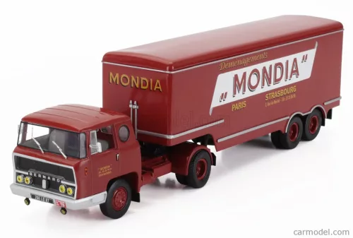 BERNARD  TDA180 TRUCK DEMENAGEMENTS MONDIA TRANSPORTS 1960 - WITHOUT CARD BOX  RED