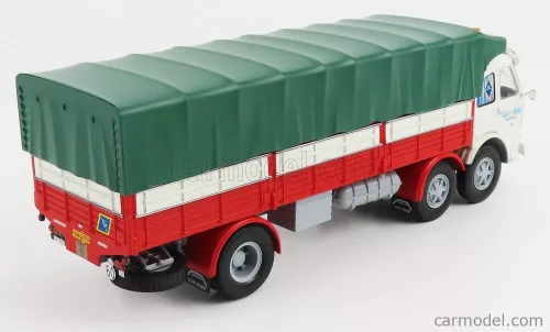 PEGASO  1063 TRUCK TELONATO 3-ASSI 1968  WHITE RED GREEN