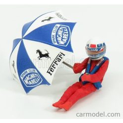 FIGURES  DIDIER PIRONI FOR FERRARI 126C2 F1 WITH UMBRELLA