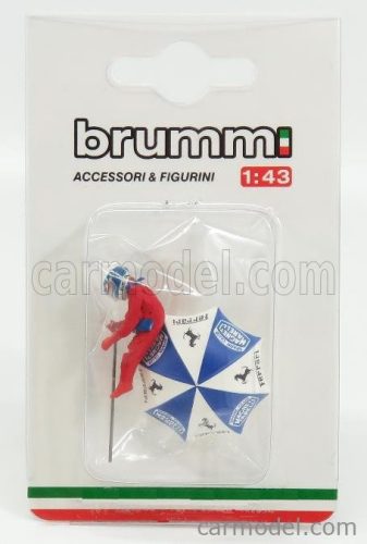FIGURES  DIDIER PIRONI FOR FERRARI 126C2 F1 WITH UMBRELLA