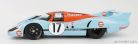 PORSCHE  917LH 4.9L TEAM JOHN WYER AUTOMOTIVE ENGINEERING LTD. N 17 24h LE MANS 1971 J.SIFFERT - D.BELL  LIGHT BLUE ORANGE