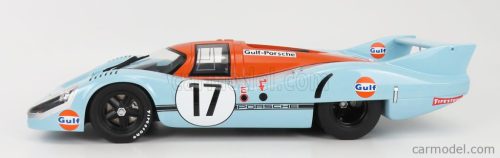 PORSCHE  917LH 4.9L TEAM JOHN WYER AUTOMOTIVE ENGINEERING LTD. N 17 24h LE MANS 1971 J.SIFFERT - D.BELL  LIGHT BLUE ORANGE