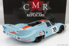 PORSCHE  917LH 4.9L TEAM JOHN WYER AUTOMOTIVE ENGINEERING LTD. N 18 24h LE MANS 1971 P.RODRIGUEZ - J.OLIVER  LIGHT BLUE ORANGE