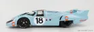 PORSCHE  917LH 4.9L TEAM JOHN WYER AUTOMOTIVE ENGINEERING LTD. N 18 24h LE MANS 1971 P.RODRIGUEZ - J.OLIVER  LIGHT BLUE ORANGE