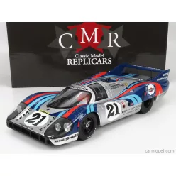   PORSCHE  917LH 4.9L TEAM MARTINI RACING N 21 24h LE MANS 1971 VIC ELFORD - GERARD LARROUSSE  SILVER BLUE