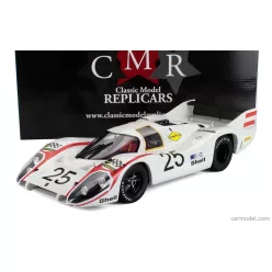   PORSCHE  917LH 4.5L TEAM PORSCHE SYSTEM ENGENEERING N 25 POLE POSITION 24h LE MANS 1970 VIC ELFORD - KURT AHRENS  WHITE RED