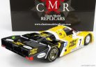 PORSCHE  956L TURBO TEAM NEWMAN JOEST RACING N 7 WINNER 24h LE MANS 1984 K.LUDWIG - H.PESCAROLO - S.JOHANSSON  YELLOW BLACK