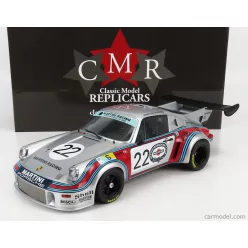  PORSCHE  911 CARRERA RSR 2.1L TURBO TEAM MARTINI RACING N 22 2nd 24h LE MANS 1974 G.VAN LENNEP - H.MULLER  SILVER RED BLUE