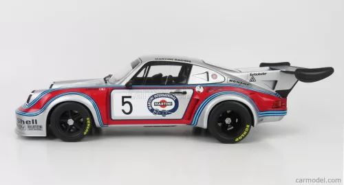 PORSCHE  911 930 CARRERA RSR TURBO 2.1L TEAM MARTINI RACING N 5 BRANDS HATCH 1974 H.MULLER - G.VAN LENNEP  SILVER RED BLUE