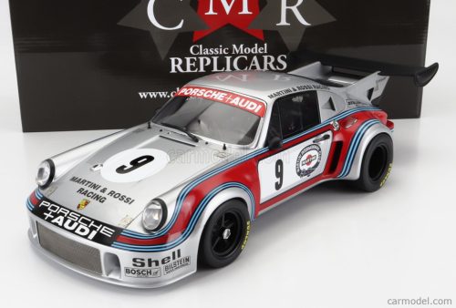 PORSCHE  911 930 CARRERA RSR TURBO 2.1L TEAM MARTINI & ROSSI RACING N 9 2nd 6h WATKINS GLEN 1974 G.V.LENNEP - H.MULLER  SILVER RED BLUE