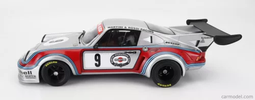 PORSCHE  911 930 CARRERA RSR TURBO 2.1L TEAM MARTINI & ROSSI RACING N 9 2nd 6h WATKINS GLEN 1974 G.V.LENNEP - H.MULLER  SILVER RED BLUE