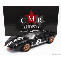   FORD USA  GT40 MKII 7.0L V8 TEAM SHELBY AMERICAN INC. N 2 WINNER 24h LE MANS 1966 B.McLAREN - C.AMON  BLACK SILVER
