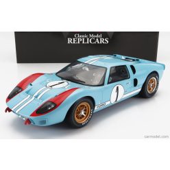   FORD USA  GT40 MKII 7.0L V8 TEAM SHELBY AMERICAN INC. N 1 2nd (BUT REALLY WINNER) 24h LE MANS 1966 K.MILES - D.HULME  LIGHT BLUE