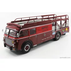   FIAT  642RN2 TRUCK BARTOLETTI F1 FERRARI CAR TRANSPORTER 1957  RED BORDEAUX