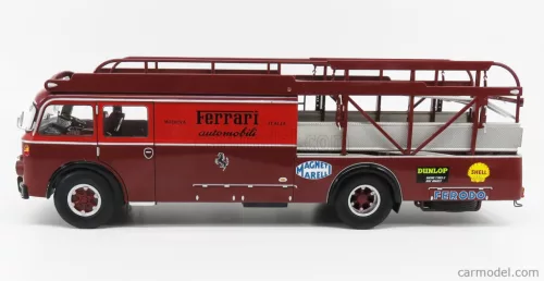 FIAT  642RN2 TRUCK BARTOLETTI F1 FERRARI CAR TRANSPORTER 1957  RED BORDEAUX