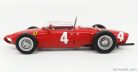 FERRARI  F1  DINO 156 SHARKNOSE N 4 WORLD CHAMPION WINNER BELGIAN GP PHIL HILL 1961  RED