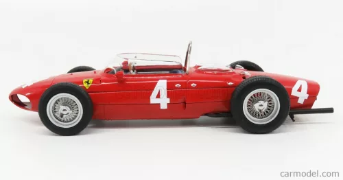 FERRARI  F1  DINO 156 SHARKNOSE N 4 WORLD CHAMPION WINNER BELGIAN GP PHIL HILL 1961  RED