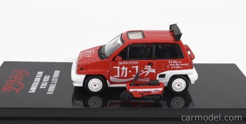 HONDA  CITY TURBO II COCA-COLA THE REAL THING 1981 WITH MOTOCOMPO - MOTORCYCLE  RED WHITE