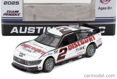 FORD USA  MUSTANG TEAM PENSKE N 2 NASCAR CUP SERIES 2025 AUSTIN CINDRIC  WHITE