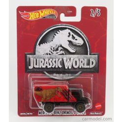   MERCEDES BENZ  UNIMOG U1300L TRUCK - JURASSIC WORLD  BLACK RED