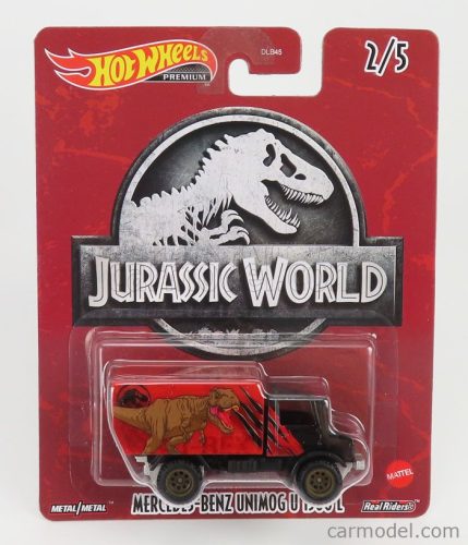 MERCEDES BENZ  UNIMOG U1300L TRUCK - JURASSIC WORLD  BLACK RED