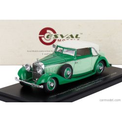   HISPANO SUIZA  J12 DROPHEAD CONVERTIBLE THREE-POSITION CLOSED BY FERNANDEZ & DARRIN 1934  2 TONE GREEN WHITE