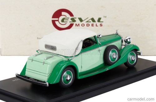 HISPANO SUIZA  J12 DROPHEAD CONVERTIBLE THREE-POSITION CLOSED BY FERNANDEZ & DARRIN 1934  2 TONE GREEN WHITE