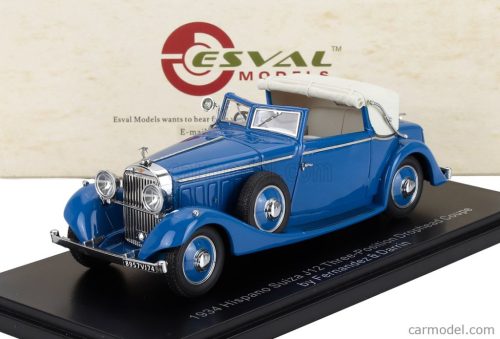 HISPANO SUIZA  J12 DROPHEAD CONVERTIBLE THREE-POSITION OPEN BY FERNANDEZ & DARRIN 1934  BLUE  WHITE