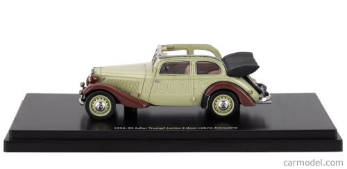 ADLER  TRUMPF JUNIOR 2-DOOR CABRIOLET OPEN 1934  BEIGE BROWN BLACK