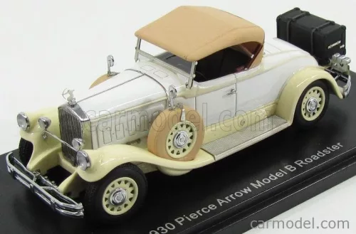 PIERCE ARROW  MODEL B ROADSTER CLOSED 1930  BEIGE WHITE