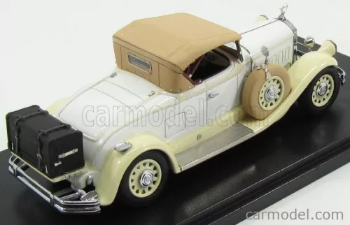 PIERCE ARROW  MODEL B ROADSTER CLOSED 1930  BEIGE WHITE