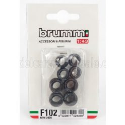   ACCESSORIES  F1 SET PNEUMATICI GOOD YEAR E CERCHI - TYRES AND WHEELS  BLACK SILVER