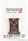 ACCESSORIES  SET 5X TRANSENNE - STREET BARRICADES sizes misure 4.65cm x 2.85 cm  BROWN