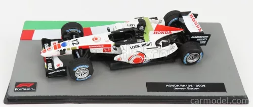 BAR  F1  RA106 HONDA N 12 SEASON 2006 JENSON BUTTON  WHITE RED