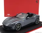 FERRARI  ROMA SPIDER OPEN 2020 - CON VETRINA - WITH SHOWCASE  BLU ROMA - BLUE GREY MET