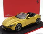 FERRARI  ROMA SPIDER OPEN 2020 - CON VETRINA - WITH SHOWCASE  GIALLO MONTECARLO - YELLOW MET