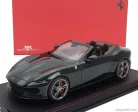 FERRARI  ROMA SPIDER OPEN 2020 - CON VETRINA - WITH SHOWCASE  VERDE ZELTWEG - GREEN MET