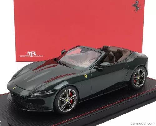 FERRARI  ROMA SPIDER OPEN 2020 - CON VETRINA - WITH SHOWCASE  VERDE ZELTWEG - GREEN MET