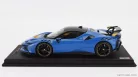 FERRARI  SF90 XX STRADALE 2024 - CON VETRINA - WITH SHOWCASE  AZZURRO DINO - BLUE YELLOW BLACK