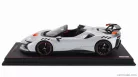 FERRARI  SF90 XX STRADALE SPIDER 2024 - CON VETRINA - WITH SHOWCASE  BIANCO ARTICO - WHITE MET ORANGE BLACK