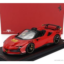   FERRARI  SF90 XX STRADALE SPIDER 2024 - CON VETRINA - WITH SHOWCASE  ROSSO SCUDERIA - RED YELLOW BLACK