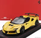 FERRARI  SF90 XX STRADALE SPIDER 2024 - CON VETRINA - WITH SHOWCASE  GIALLO TRISTRATO - YELLOW MET BLACK
