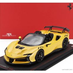   FERRARI  SF90 XX STRADALE SPIDER 2024 - CON VETRINA - WITH SHOWCASE  GIALLO TRISTRATO - YELLOW MET BLACK